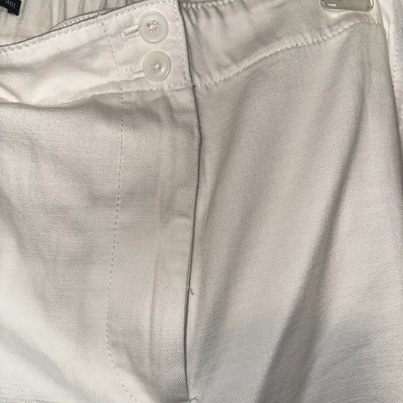Talbots Supersoft Cargo Pants White Woman's Size 20WP Cotton Linen Blend Summer - Picture 9 of 12